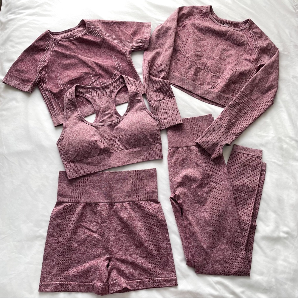 5 Piece Seamless Yoga Workout Set